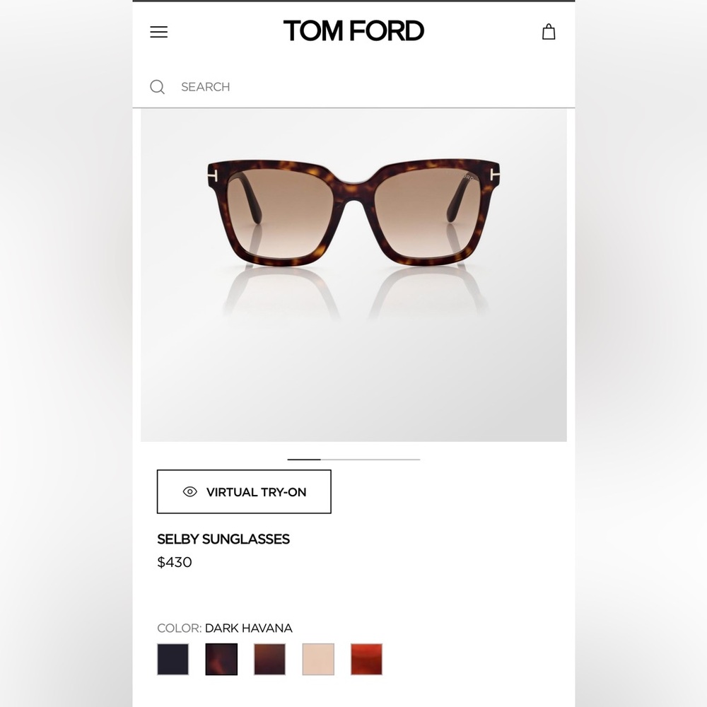 Tom Ford Selby Dark Havana Sunglasses - Brown Gradient